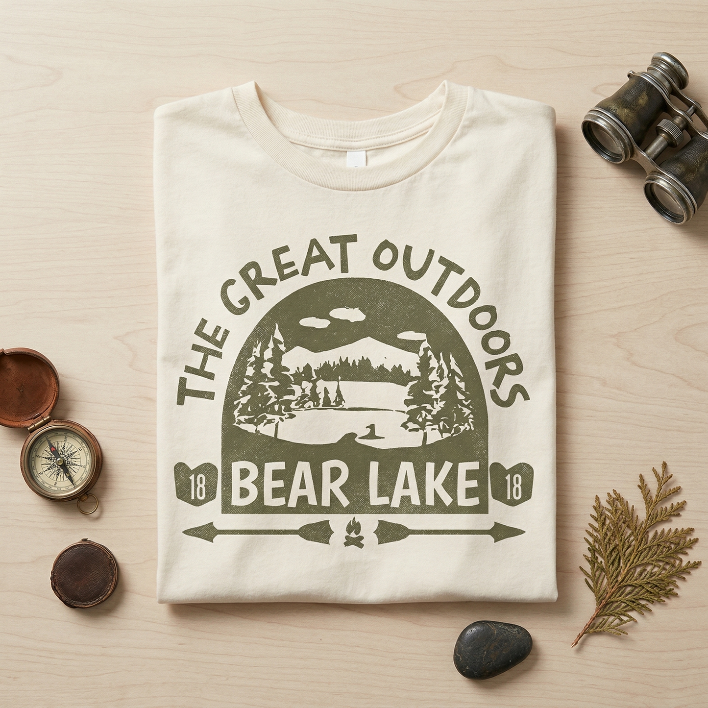 Custom Bear Lake Sweatshirt, Personalized National Park Hoodie, Retro Nature Lover Gift, Vintage Camping Pullover