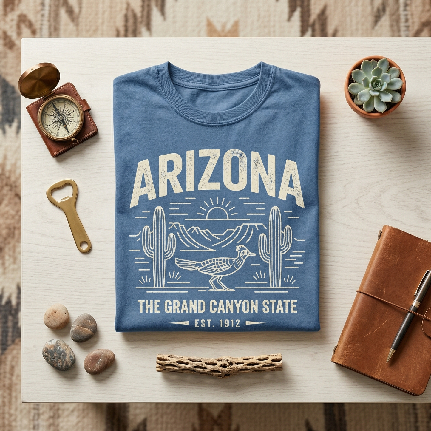 Custom Arizona Shirt - Vintage Grand Canyon State T-Shirt - Retro AZ 1912 Est. Tee - Personalized Arizona Gift