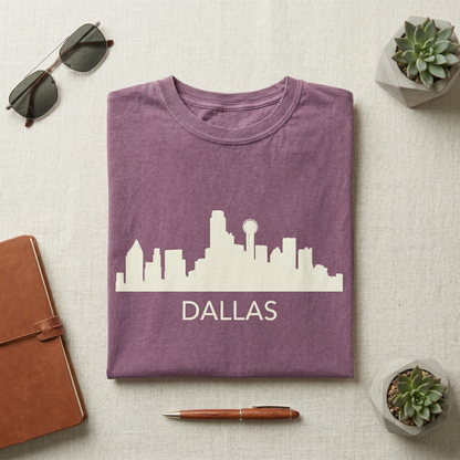 Custom Dallas Skyline Hoodie | Personalized Texas Sweatshirt | DFW Hometown Pride Sweater | Big D Travel Souvenir Gift