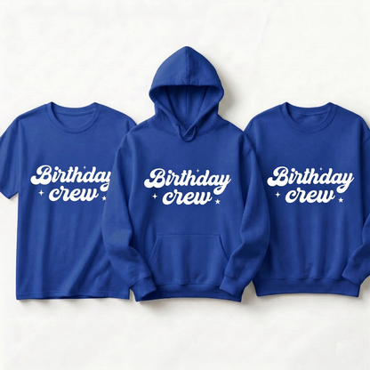 Custom Birthday Crew Shirt, Retro Birthday Hoodie, Personalized Birthday Party Sweatshirt, Matching Birthday Trip Shirts, Birthday Crew Tee
