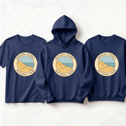 Custom Indiana Dunes National Park Shirt, Vintage Nature Hoodie, Retro Hiking Sweatshirt, National Park Souvenir Apparel