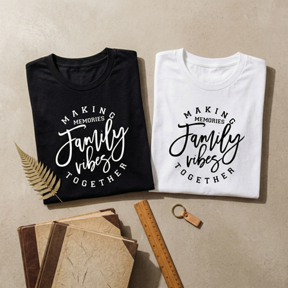 Custom Family Vibes Shirt, Matching Family Vacation Tees, Making Memories Together Shirt, Personalized Family Gift, Family Trip Outfits