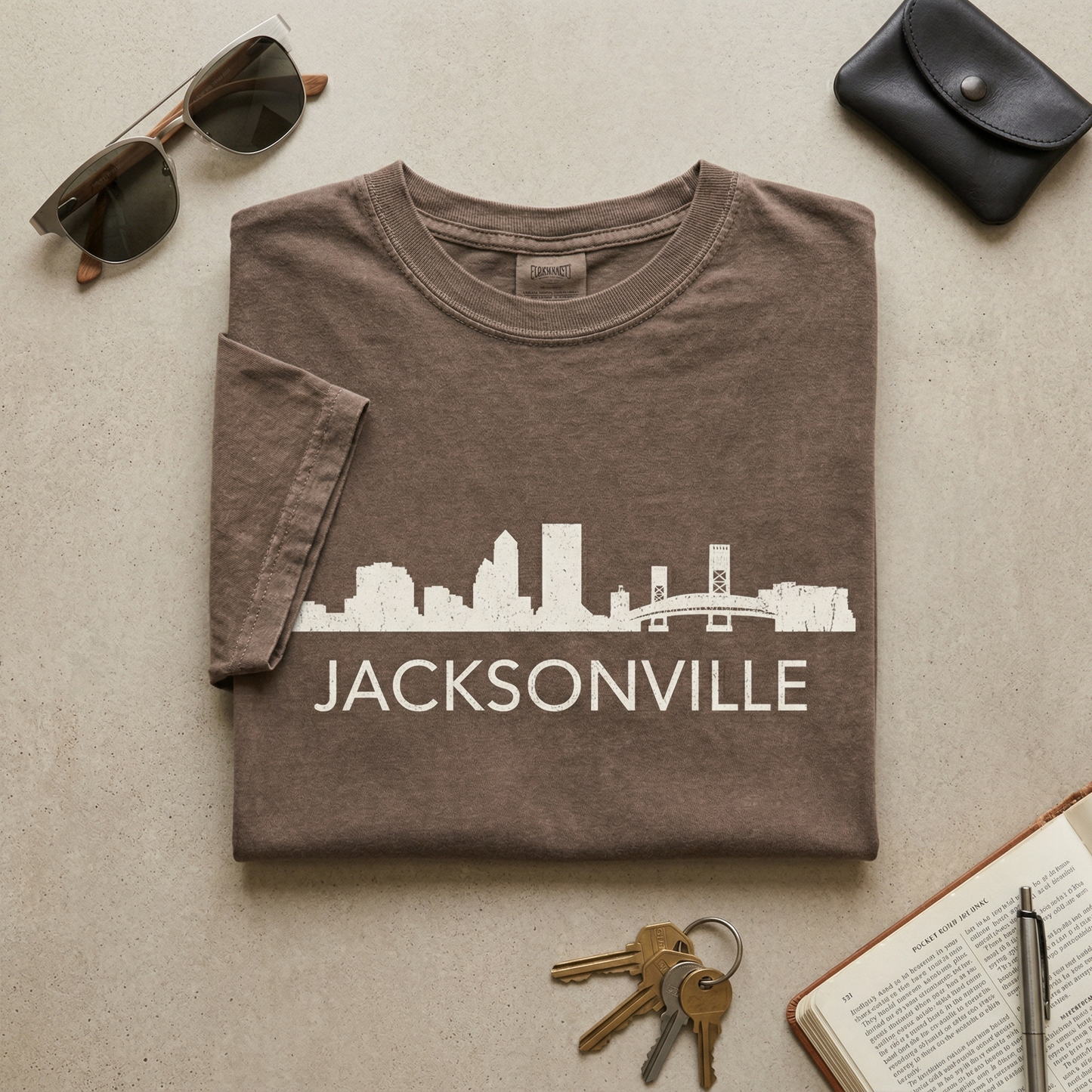 Custom Jacksonville Skyline Hoodie | Personalized Florida Sweatshirt | Vintage Hometown Pride Sweater | Jax City Souvenir Gift