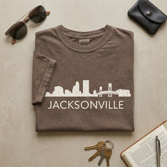 Custom Jacksonville Skyline Hoodie | Personalized Florida Sweatshirt | Vintage Hometown Pride Sweater | Jax City Souvenir Gift