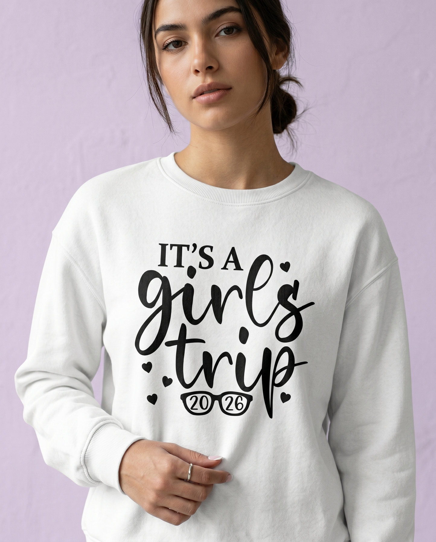 Custom It's a Girls Trip 2026 Shirt, Personalized Matching Girls Vacation Hoodie, Weekend Getaway Crewneck, Bachelorette Group Trip Tee