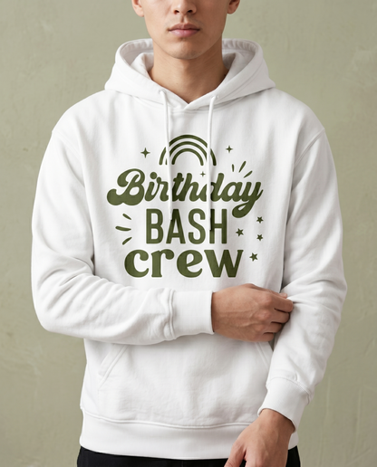 Personalized Birthday Party Sweatshirt, Matching Birthday Trip Shirts, Groovy Birthday Crew Tee, Minimalist Birthday Squad Outfits