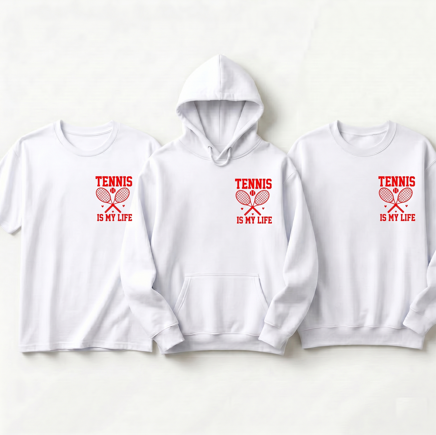 Custom Tennis Is My Life Apparel - Team Shirt, Tennis Coach Gift, Tennis Player Gift, Tennis Lover Pullover
