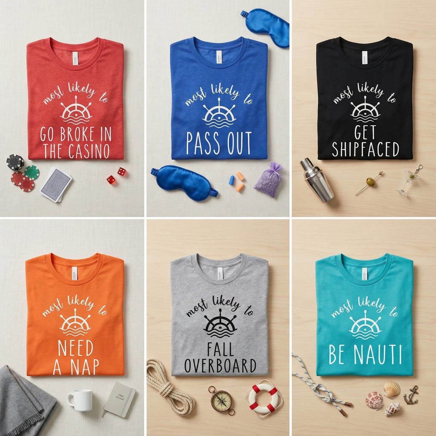 Funny Cruise Squad Shirts, Most Likely To Cruise T-Shirts, Family Cruise 2026 Trip, Group Vacation Tees, Drinking Team Shirts, Nauti Crew Custom Tops, Nautical Party Outfits
