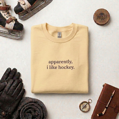 Maroon Hockey Sweatshirt | Minimalist Crewneck, Game Day Pullover