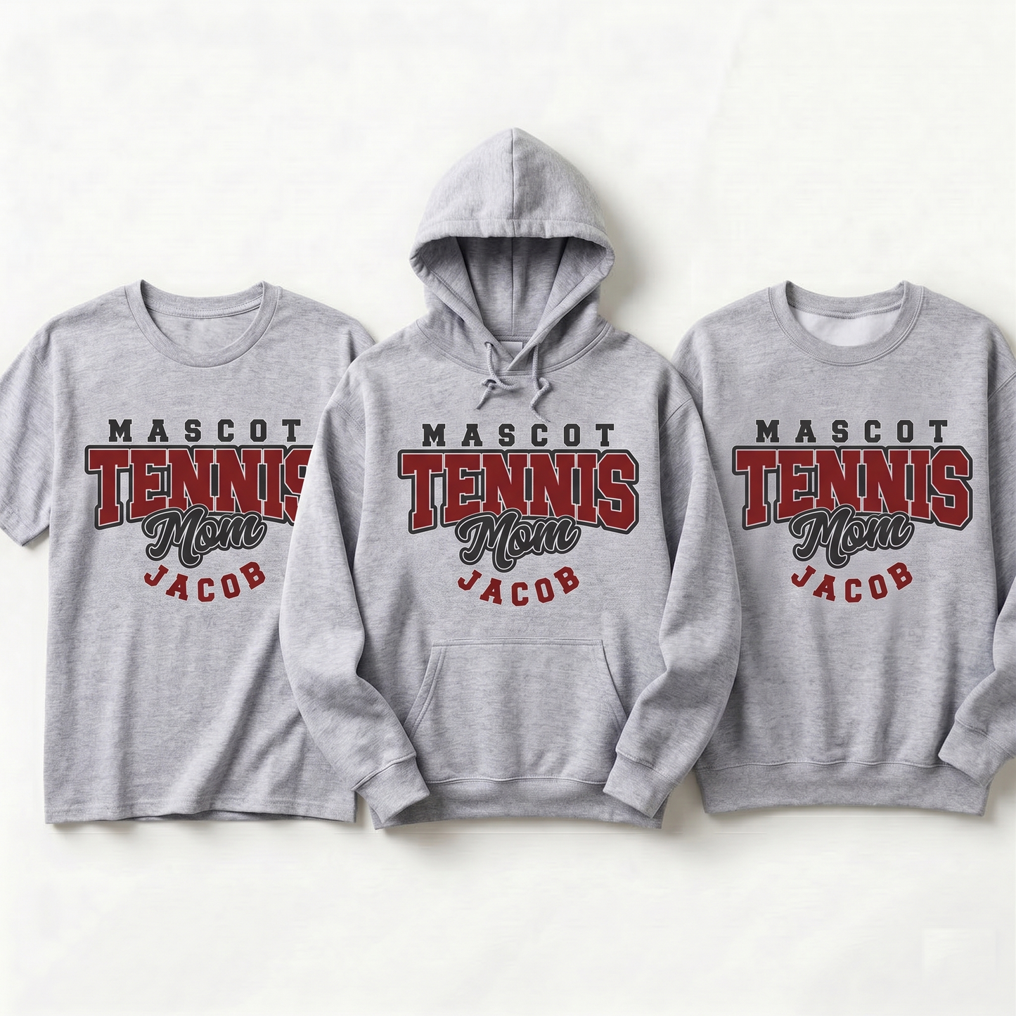 Custom Tennis Mom Hoodie, Personalized Tennis Shirt with Name, Personalized Sports Mom Gift, Custom Team Tennis Apparel