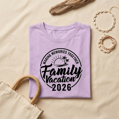Family Vacation 2026 Shirt, Making Memories Together Tee