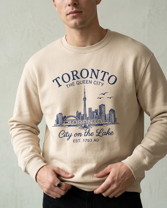 Toronto Canada Hoodie, Minimalist City Skyline Sweatshirt, Personalized Toronto Gift, Vintage Ontario Travel Tee, Toronto Queen City Apparel
