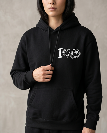Custom Soccer Mom Gift - Personalized Football Apparel - Youth Soccer Player Hoodie - Minimalist Soccer Gift - Gameday Team Wear