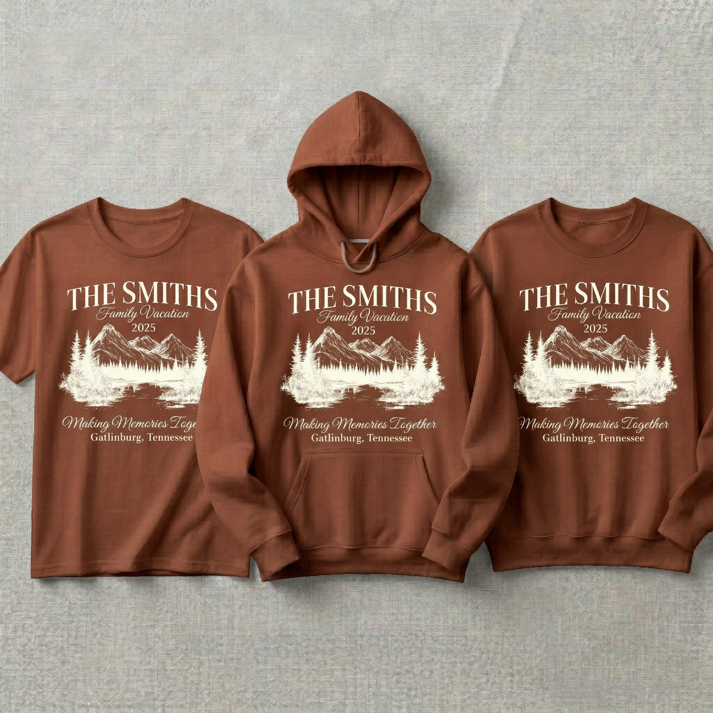 Custom Family Vacation Hoodie and Sweatshirt, Personalized Tennessee Shirt, Matching Family Trip Apparel, Mountain Family Reunion Gift