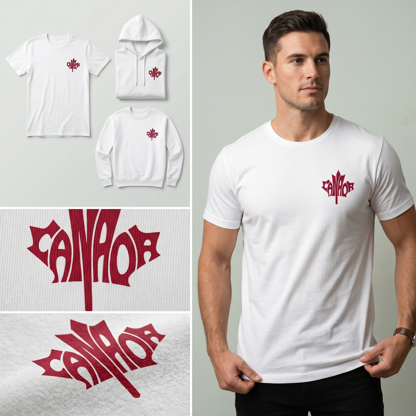 Custom Canada Sweatshirt, Personalized Maple Leaf Shirt, Canadian Pride Hoodie, Matching Canada Trip Group Tees, Pocket Logo Apparel