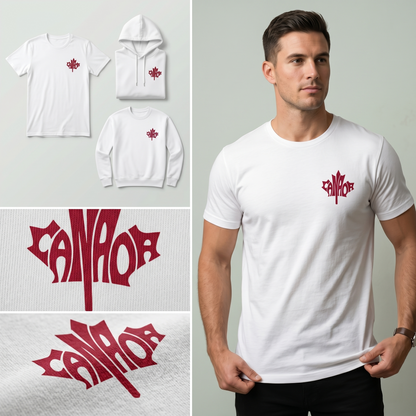 Custom Canada Sweatshirt, Personalized Maple Leaf Shirt, Canadian Pride Hoodie, Matching Canada Trip Group Tees, Pocket Logo Apparel