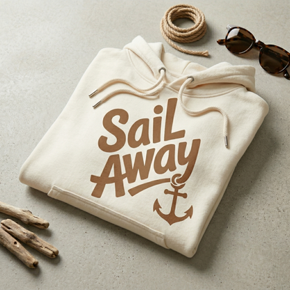 Sail Away Shirt, Custom Nautical T-Shirt, Anchor Graphic Tee, Personalized Sailing Gift, Family Cruise Shirt, Beach Vacation Outfit