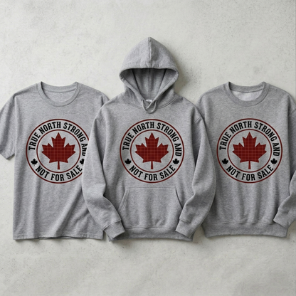 True North Strong and Not For Sale Shirt | Custom Canadian Pride Hoodie | Personalized Maple Leaf Sweatshirt | Canada Day Apparel