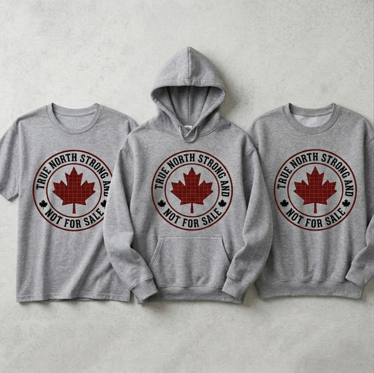 True North Strong and Not For Sale Shirt | Custom Canadian Pride Hoodie | Personalized Maple Leaf Sweatshirt | Canada Day Apparel