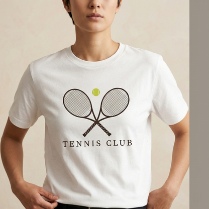 Custom Tennis Club Shirt, Personalized Tennis Team T-Shirt, Retro Country Club Aesthetic Tee, Graphic Shirt, Custom Name Tennis Outfit