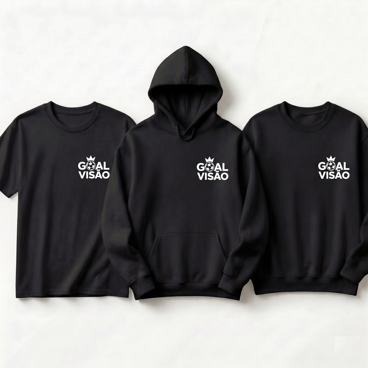 Custom Goal Soccer Hoodie - Personalized Soccer Crown Sweatshirt or T-Shirt - Custom Youth Soccer Team Gift - Goal Vision Football Apparel