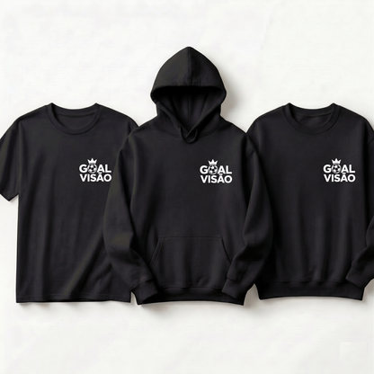 Custom Goal Soccer Hoodie - Personalized Soccer Crown Sweatshirt or T-Shirt - Custom Youth Soccer Team Gift - Goal Vision Football Apparel