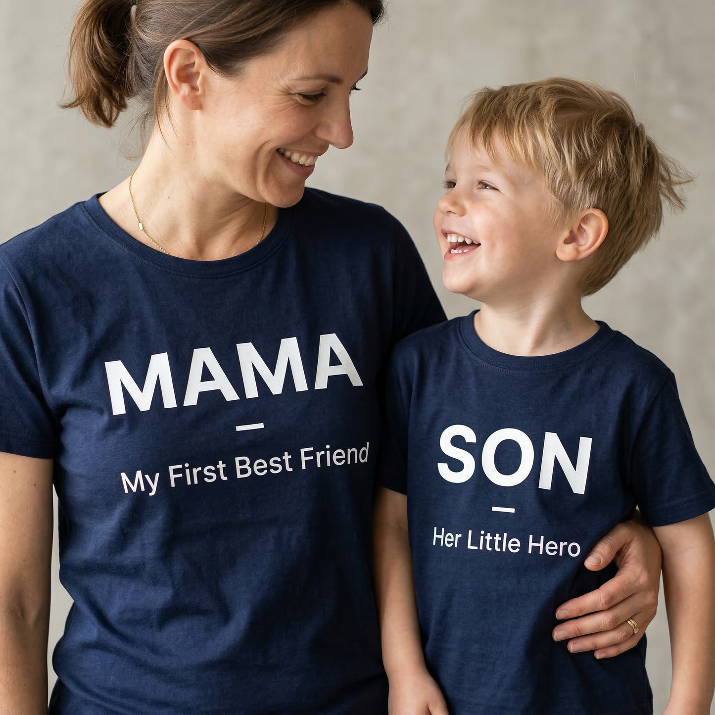 Mama & Son Matching Shirts – My First Best Friend / Her Little Hero – Mom and Son Matching T-Shirts – Mother Son Outfit – Cute Family Matching Gift