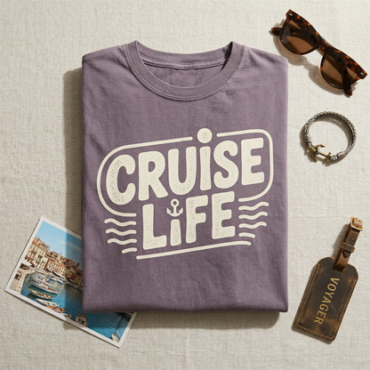 Cruise Life Shirt, Custom Cruise T-Shirt, Personalized Nautical Tee, Family Cruise Vacation Shirt, Anchor Graphic Top, Boating Life Apparel