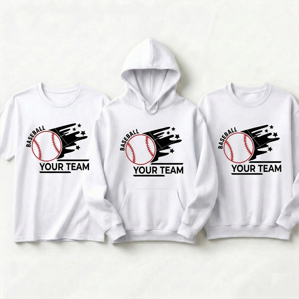 Custom Baseball Team Hoodie, Personalized Baseball Mascot Sweatshirt, Custom Youth Baseball Gear, Personalized Baseball Mom Hoodie