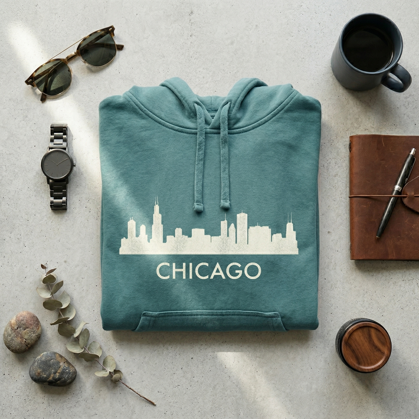 Custom Chicago Skyline T-Shirt | Personalized Illinois Tee | Windy City Hometown Pride Shirt | Midwest Travel Souvenir Gift