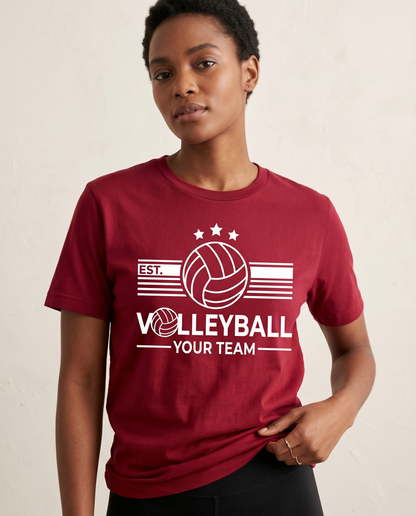 Custom Volleyball Team Shirts, Personalized Volleyball Hoodie, Volleyball Sweatshirt, Custom Team Wear, Matching Volleyball Team Apparel