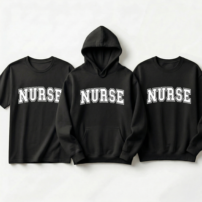 Custom Nurse Shirt, Varsity Style Nursing T-Shirt, Personalized Nurse Gift, Collegiate Nursing Student Tee, Registered Nurse Graduation Gift