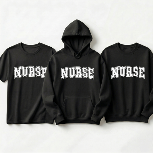 Custom Nurse Shirt, Varsity Style Nursing T-Shirt, Personalized Nurse Gift, Collegiate Nursing Student Tee, Registered Nurse Graduation Gift