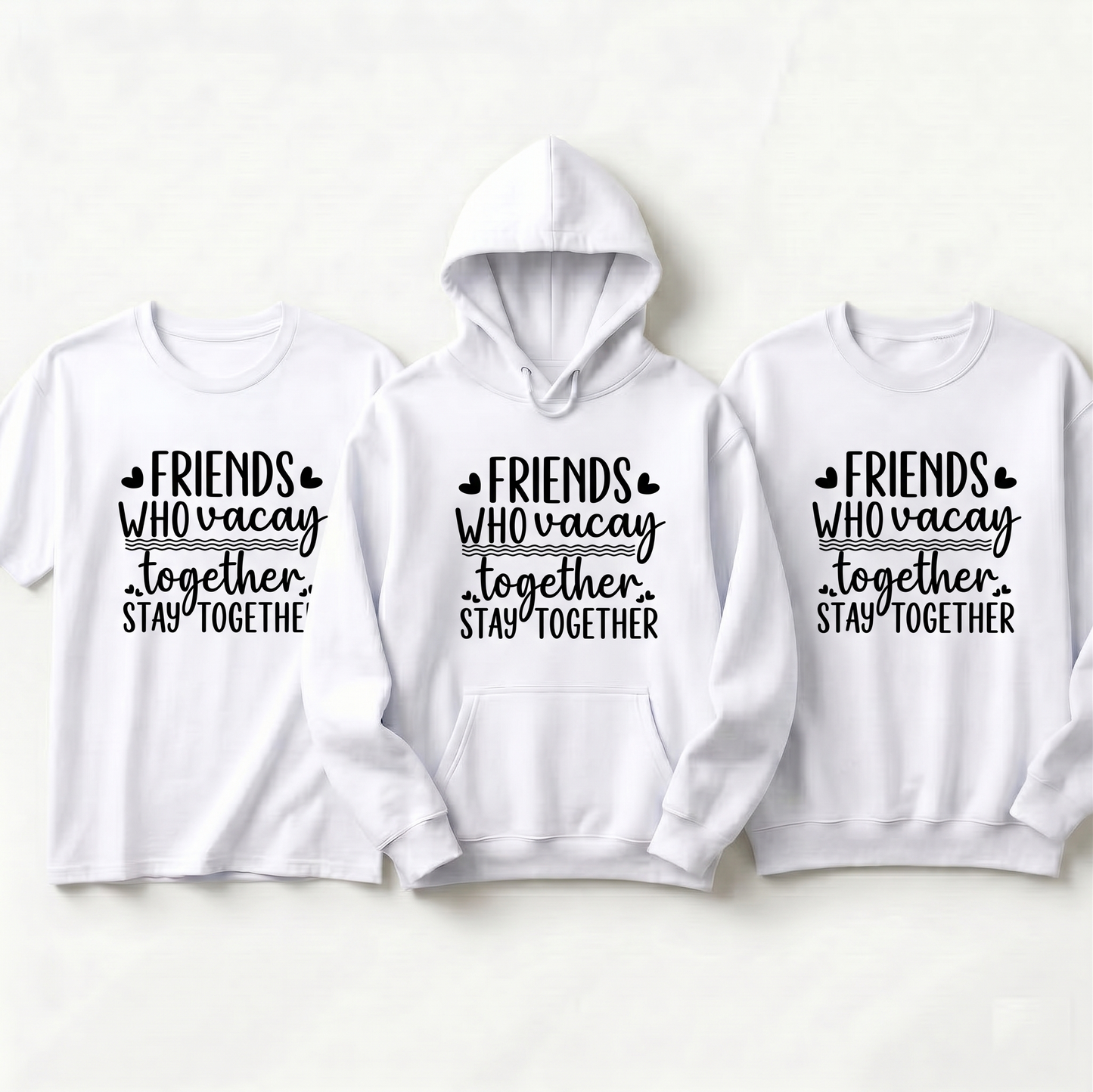 Personalized Matching Group Vacation Hoodie, Friends Trip 2026 Crewneck, Travel Squad Gift, Family Vacay Pullover