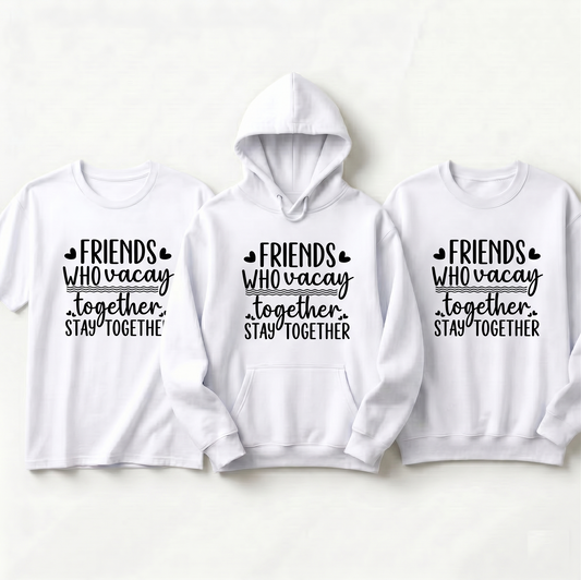 Personalized Matching Group Vacation Hoodie, Friends Trip 2026 Crewneck, Travel Squad Gift, Family Vacay Pullover