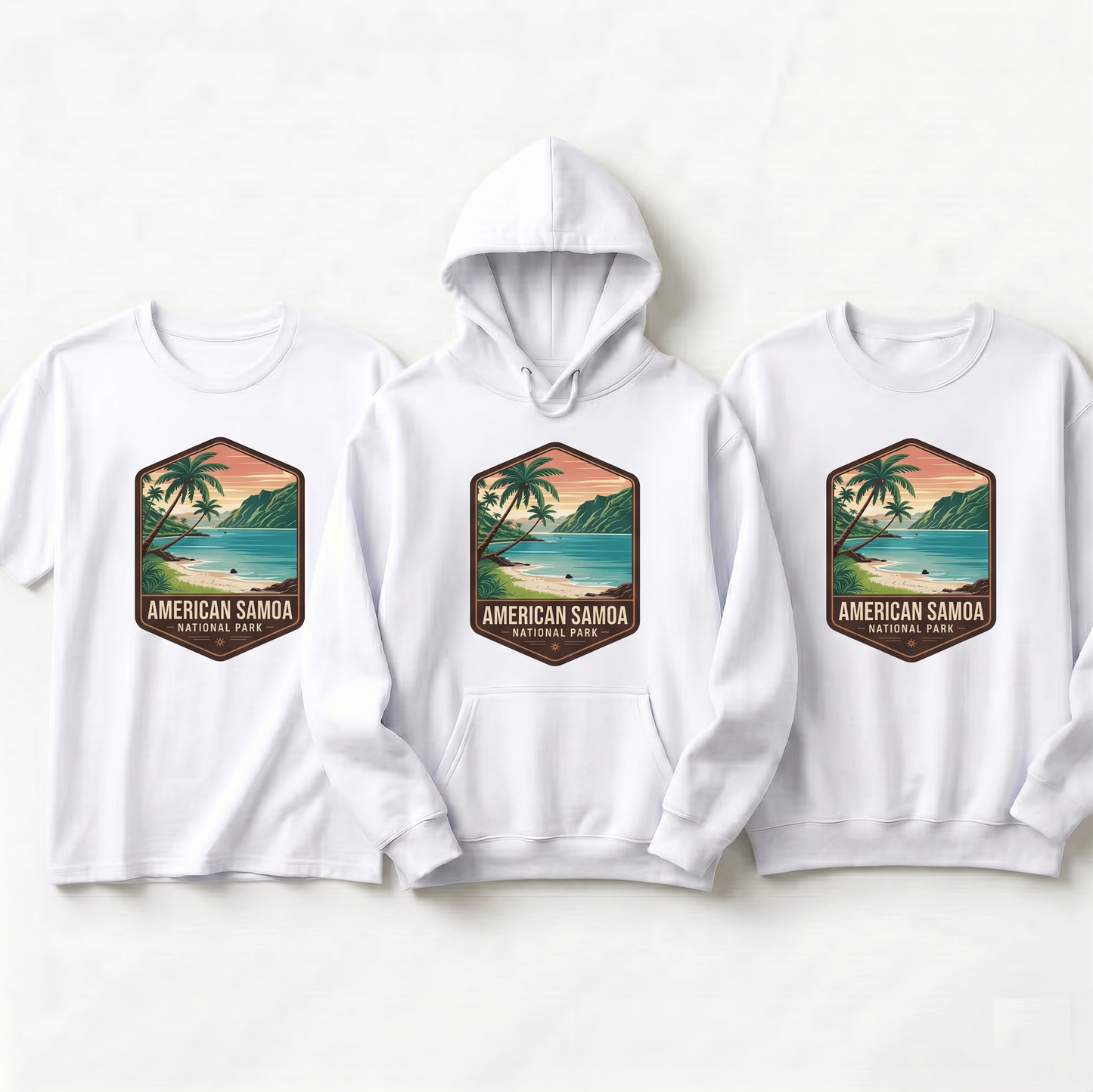 Custom American Samoa National Park Shirt, National Park Hoodie, Nature Sweatshirt, Personalized Travel Gift, National Park Badge Tee