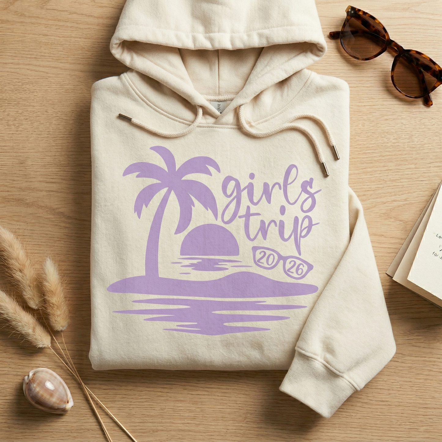 Custom Girls Trip 2026 Shirt, Beach Vacation Squad Tees, Tropical Matching Girls Weekend Top, Personalized Bachelorette Party Shirt