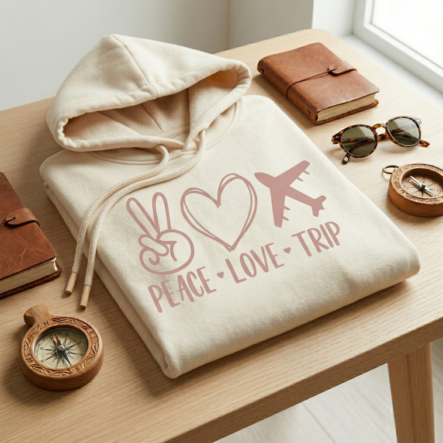 Custom Peace Love Trip Shirt, Vacation T-Shirt , Wanderlust Tee, Airplane Shirt, Road Trip Top, Girls Trip Matching Shirt, Gift for Traveler
