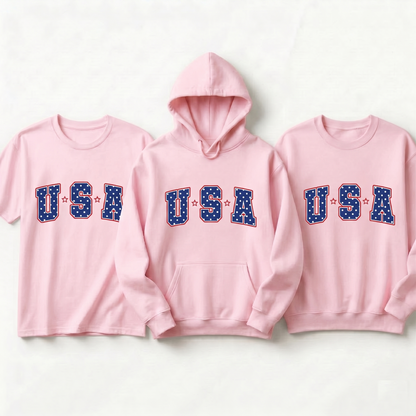 USA Stars and Stripes Sweatshirt, Personalized 4th of July T-Shirt, American Pride Apparel, Custom Team USA Gift