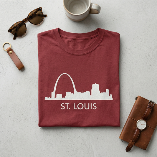 Custom St. Louis Skyline Hoodie | Personalized STL Sweatshirt | Gateway Arch Apparel | Missouri Hometown Pride Sweater | Midwest Gift