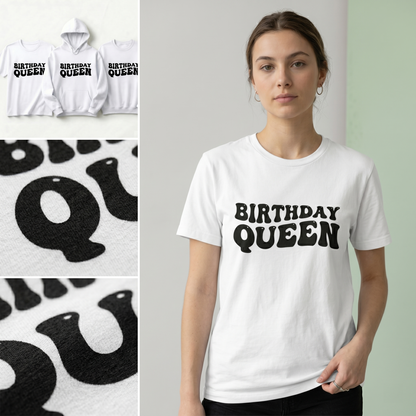 Custom Birthday Hoodie | Personalized Retro Birthday Sweatshirt | Groovy Birthday Girl T-Shirt | Custom Matching Birthday Squad Apparel