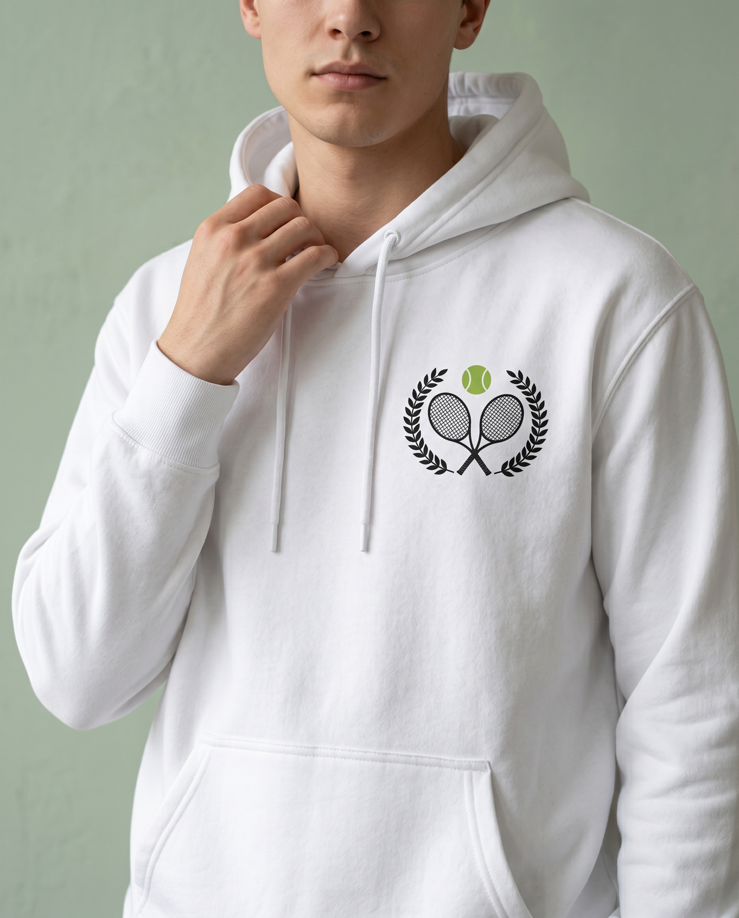 Custom Tennis Club Apparel - Personalized Laurel Wreath Tennis Hoodie, Sweatshirt, or T-Shirt - Custom Tennis Team Gift