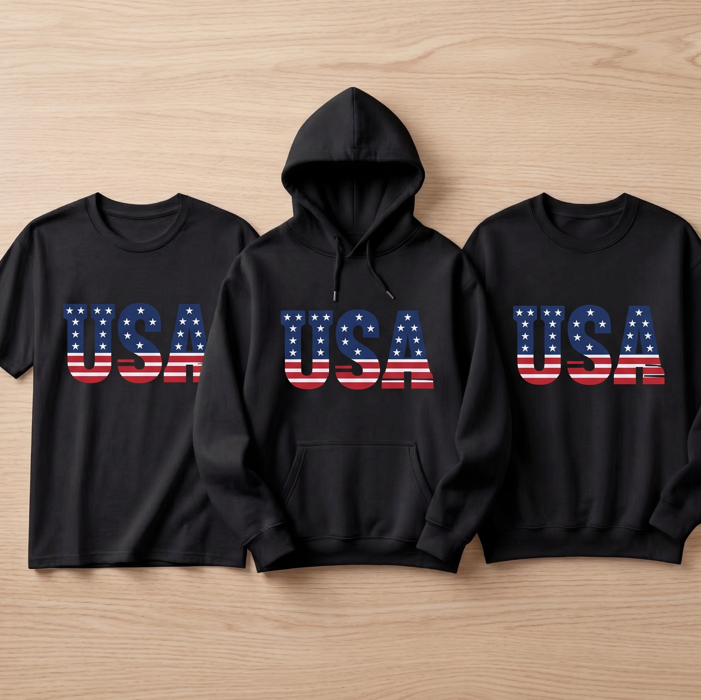 USA Flag Shirt, Retro Patriotic 4th of July Hoodie, Personalized American Flag Sweatshirt , USA Stars and Stripes Apparel