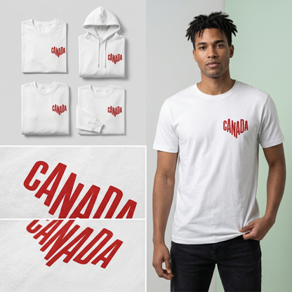 Custom Canada Sweatshirt, Minimalist Maple Leaf Shirt, Canadian Pride Hoodie, Canada Trip Matching Group Tees, Personalized Canada Apparel