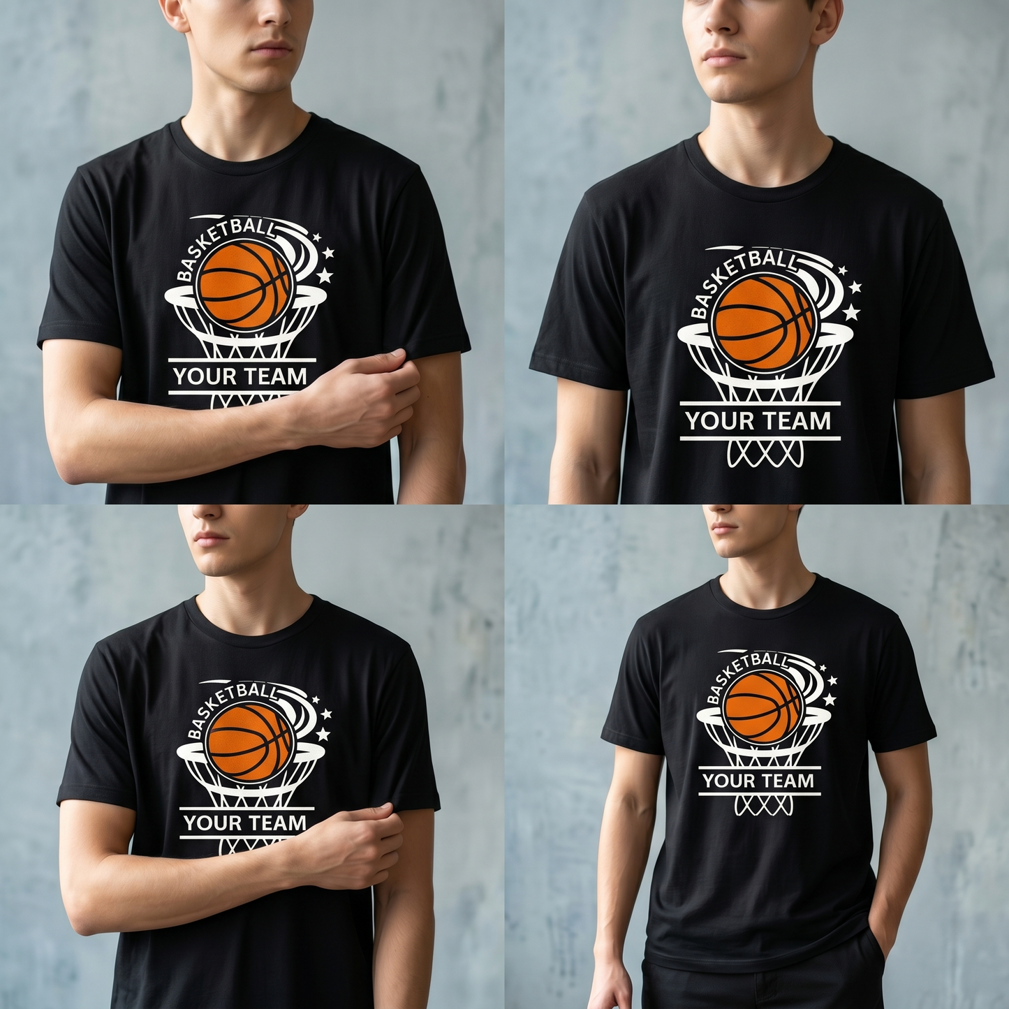 Custom Basketball Team Hoodie, Personalized Basketball Sweatshirt & T-Shirt | Your Team Basketball Gift | Cute Basketball Mom