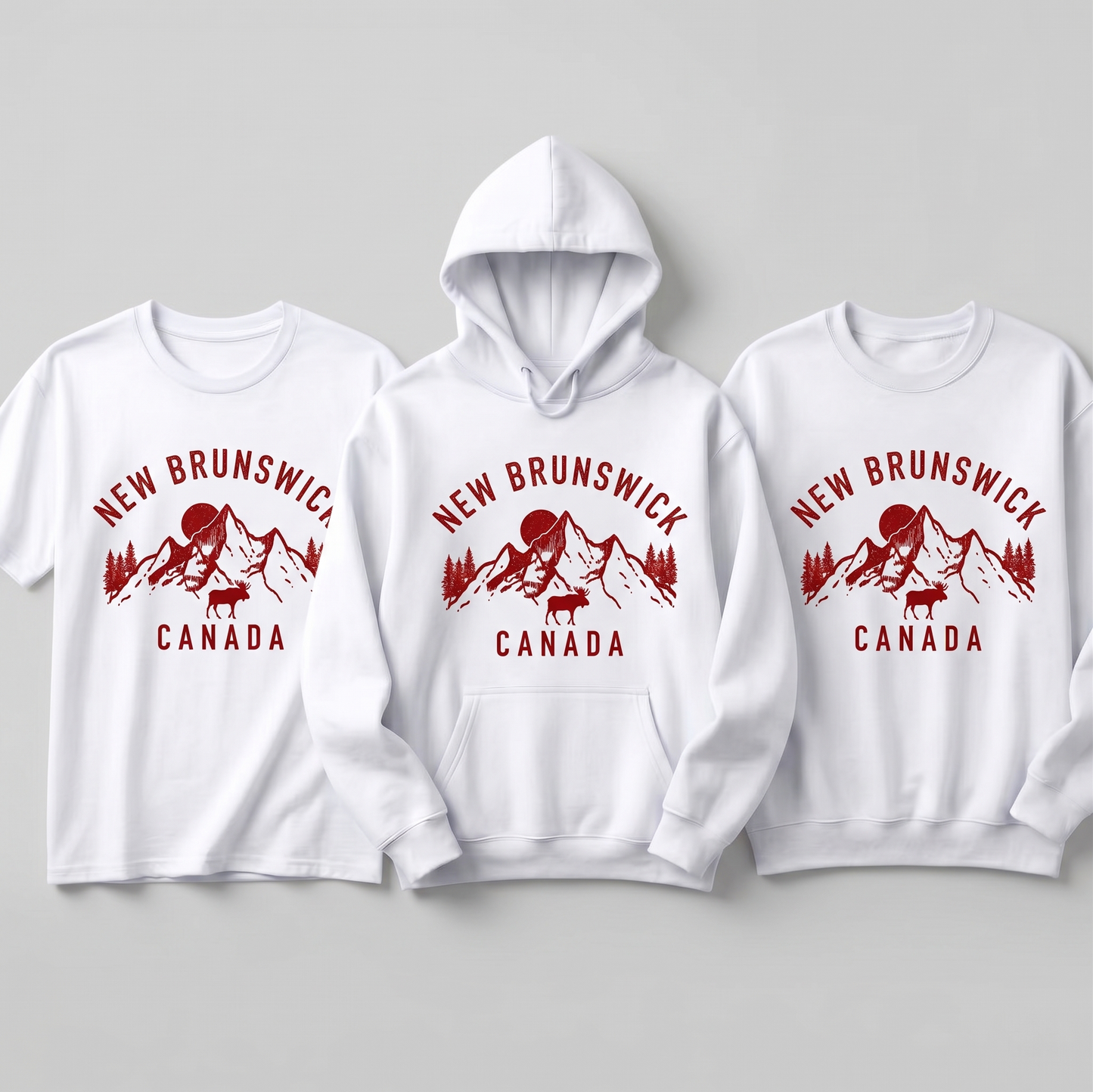 New Brunswick Canada Sweatshirt, Custom Maritime Province Hoodie, Personalized New Brunswick Shirt, Vintage Moose Mountain Tee