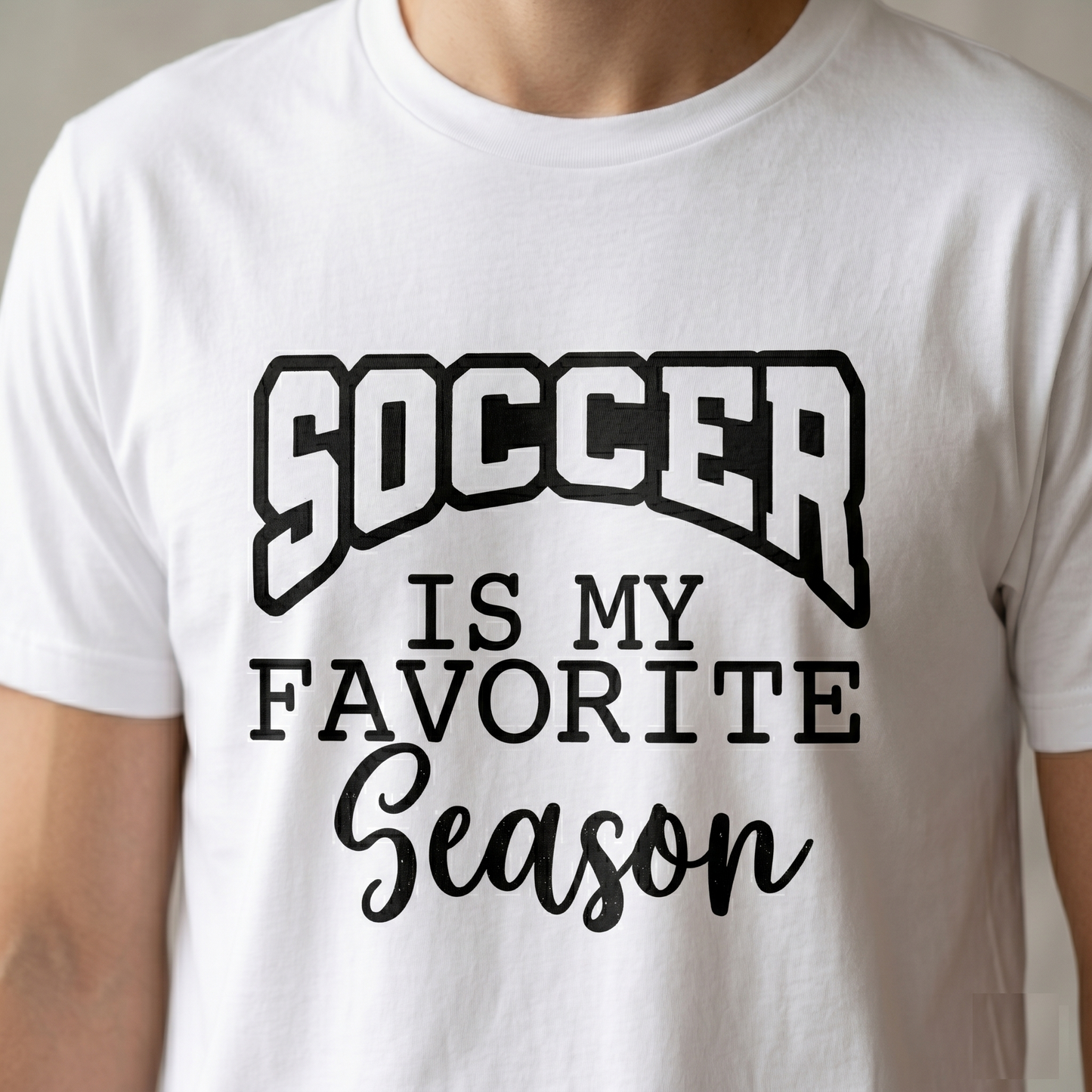 Soccer Is My Favorite Season Hoodie, Custom Soccer Mom Shirt, Personalized Soccer Fan Sweatshirt, Game Day Soccer Apparel, Youth Soccer Gift