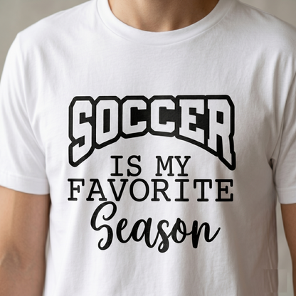 Soccer Is My Favorite Season Hoodie, Custom Soccer Mom Shirt, Personalized Soccer Fan Sweatshirt, Game Day Soccer Apparel, Youth Soccer Gift
