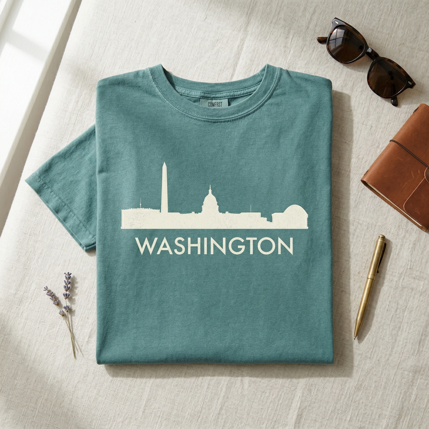 Custom Washington DC Skyline Hoodie | Personalized Nation's Capital Sweatshirt | D.C. Hometown Pride Sweater | Travel Souvenir Gift