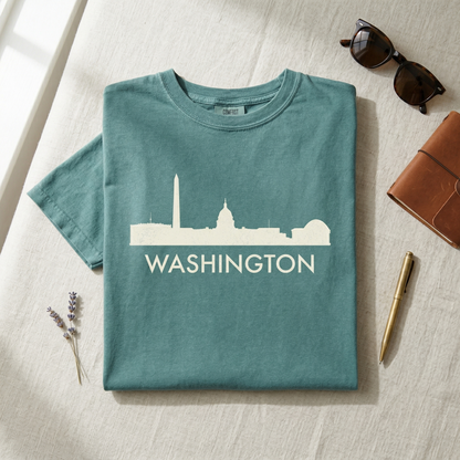 Custom Washington DC Skyline Hoodie | Personalized Nation's Capital Sweatshirt | D.C. Hometown Pride Sweater | Travel Souvenir Gift
